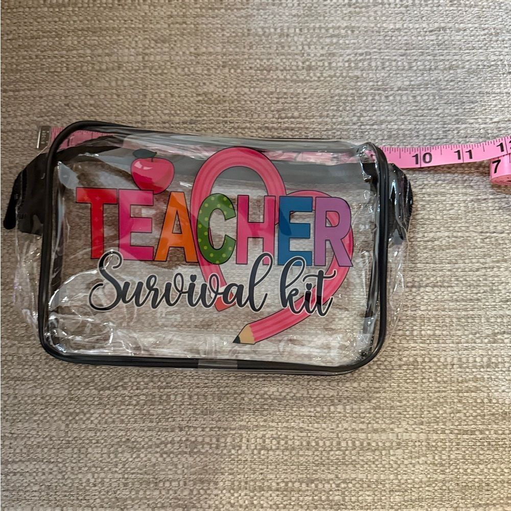Clear Teacher Survival Kit pouch